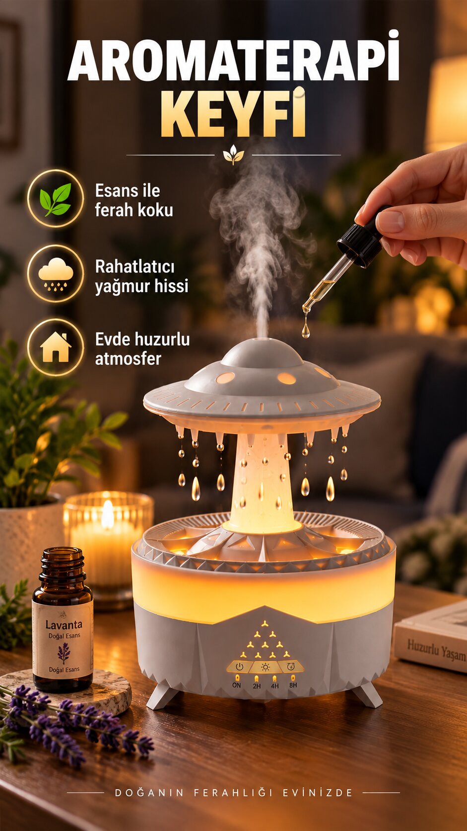 Esans yağı ile aromaterapi
